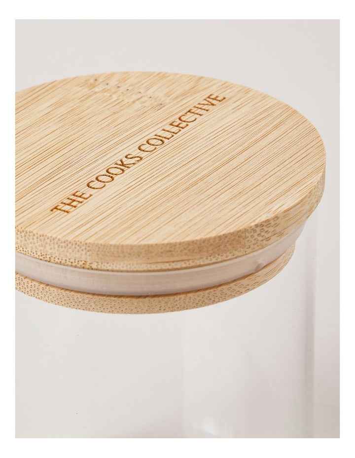 10cm Round Storage Canister Set of 6 in Clear