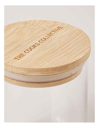 10cm Round Storage Canister Set of 6 in Clear