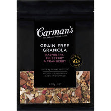 Carman's Granola Grain Free Raspberry, Blueberry & Cranberry 400g