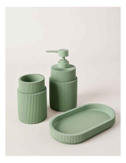 Vue Hudson Soft Touch Bathroom Accessory 3pk in Green