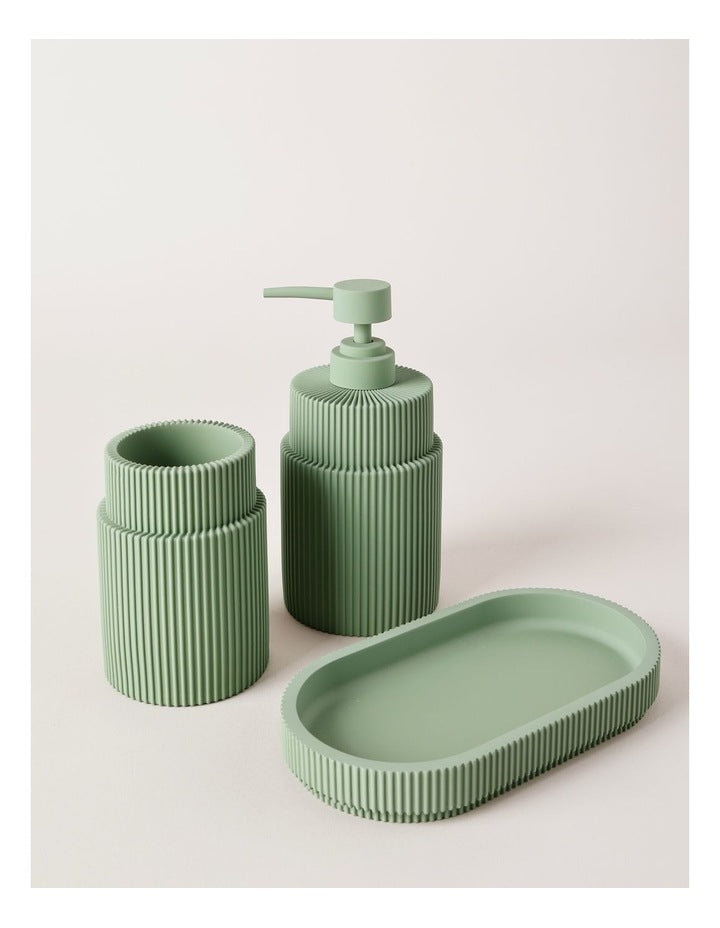 Vue Hudson Soft Touch Bathroom Accessory 3pk in Green