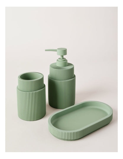 Vue Hudson Soft Touch Bathroom Accessory 3pk in Green