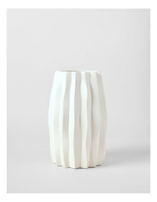 Ballina Ceramic Vase 30cm in White