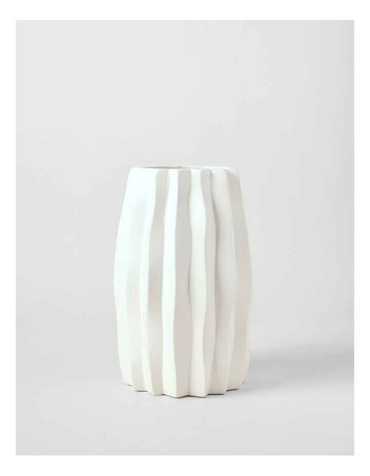 Ballina Ceramic Vase 30cm in White