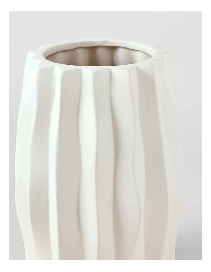 Ballina Ceramic Vase 30cm in White
