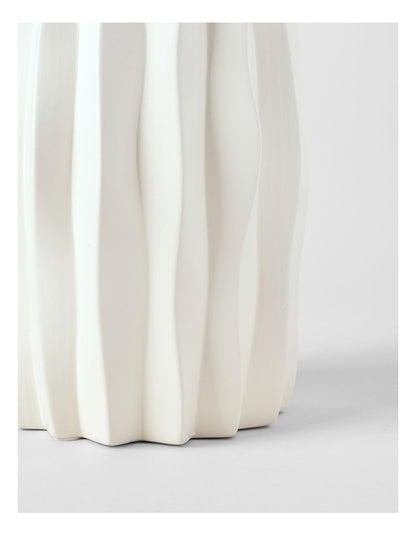 Ballina Ceramic Vase 30cm in White