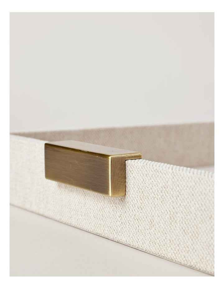 Pacific Linen Look Tray 40cm in Beige