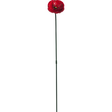 Green Gardener Metal Poppy Red each