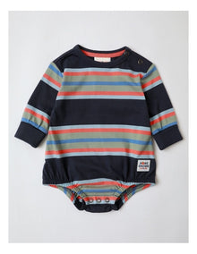 Neddie Stripe Bodysuit in Navy