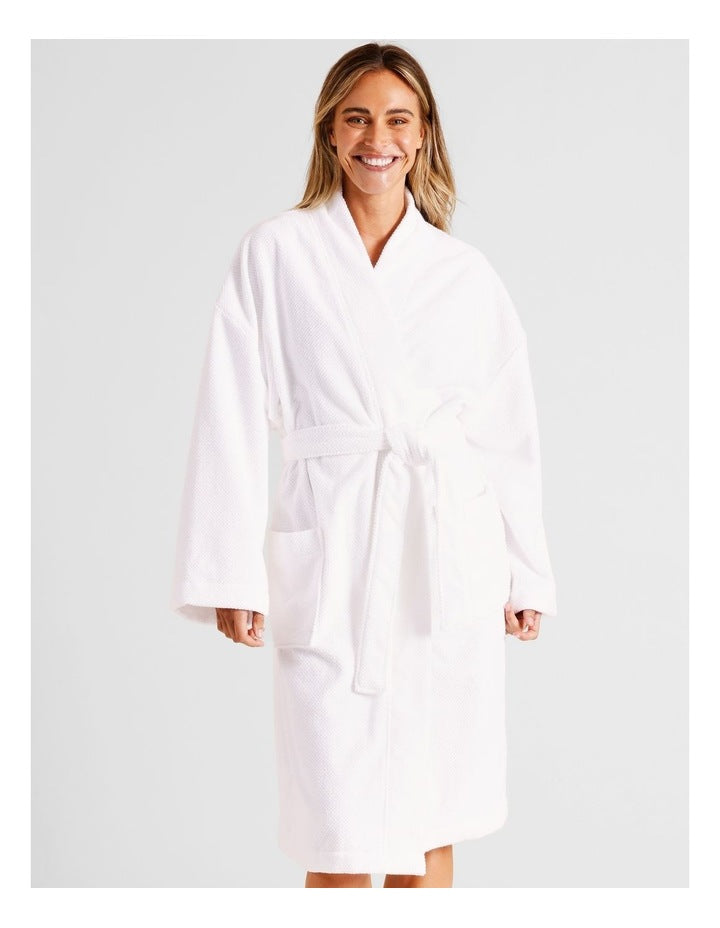 Ellis Bathrobe in White