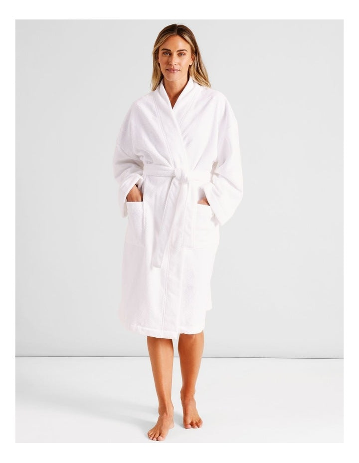 Ellis Bathrobe in White