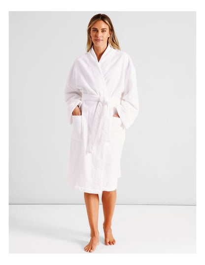 Ellis Bathrobe in White