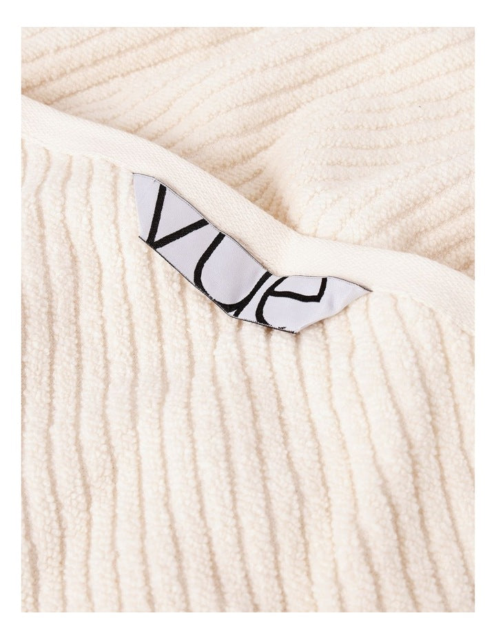 Essentials Diagonal 4pc Towel Packs in Cream
