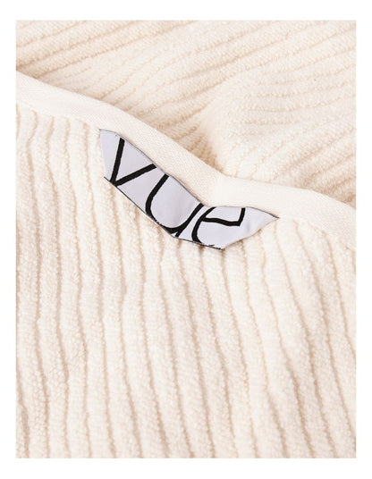 Essentials Diagonal 4pc Towel Packs in Cream