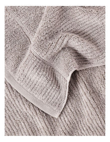 Combed Cotton Rib 3pk Face Washer in Silver