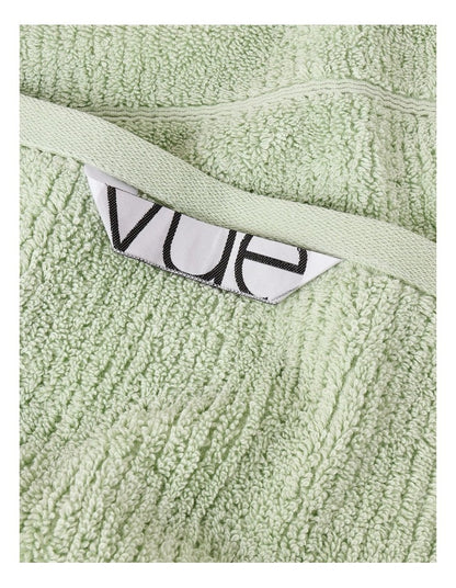Combed Cotton Rib 3pk Face Washer in Sage