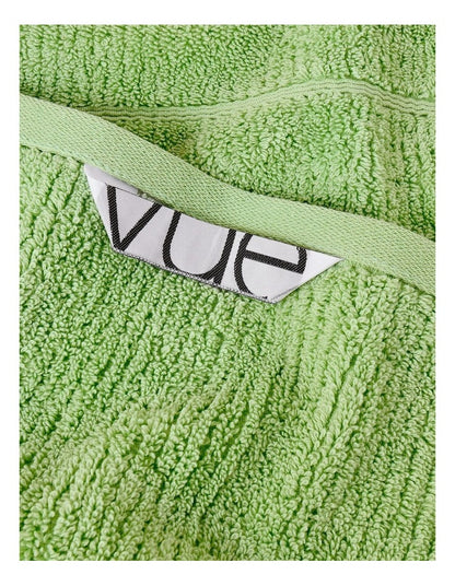 Combed Cotton Rib 3pk Face Washer in Apple Green
