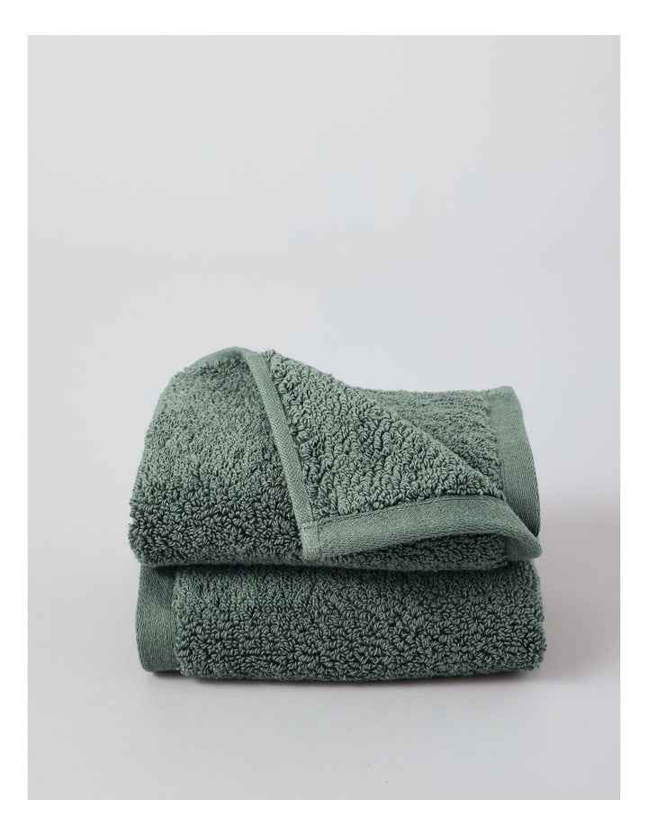 Australian Cotton 2pk Face Washer in Turquoise