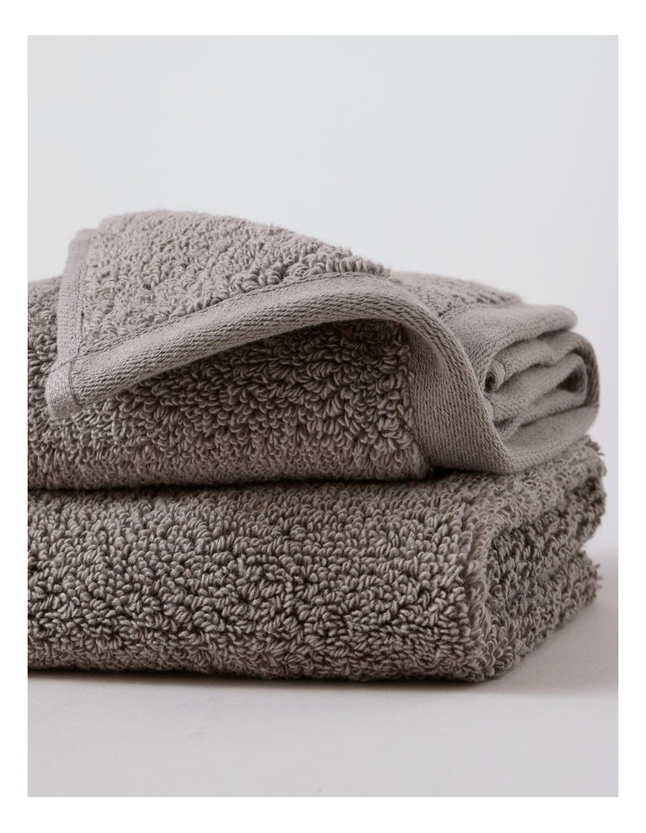 Australian Cotton Face Washer 2 Pack in Charcoal