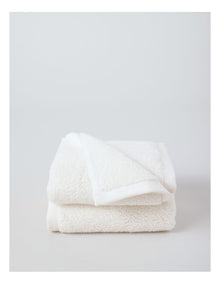 Australian Cotton Face Washer 2 Pack in White