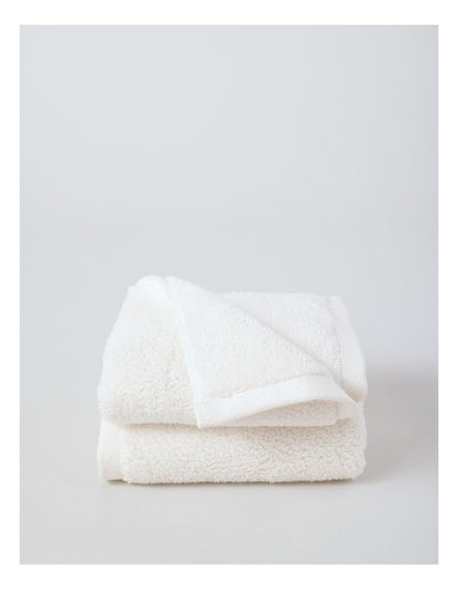 Australian Cotton Face Washer 2 Pack in White