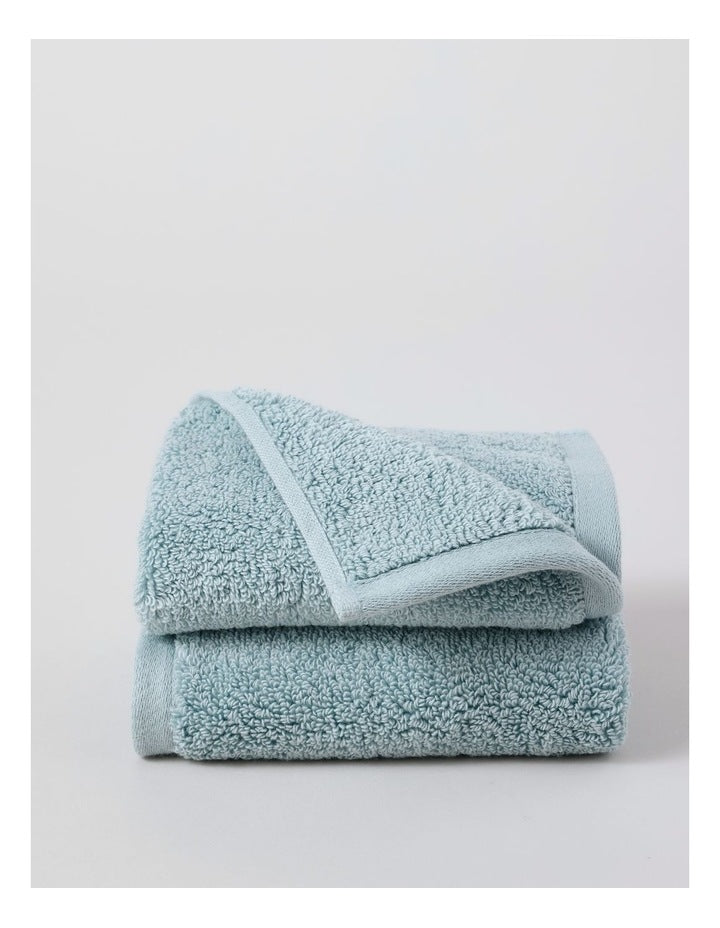 Australian Cotton Face Washer 2 Pack in Ocean