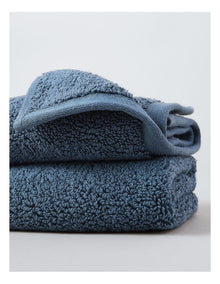 Australian Cotton 2pk Face Washer in Blue