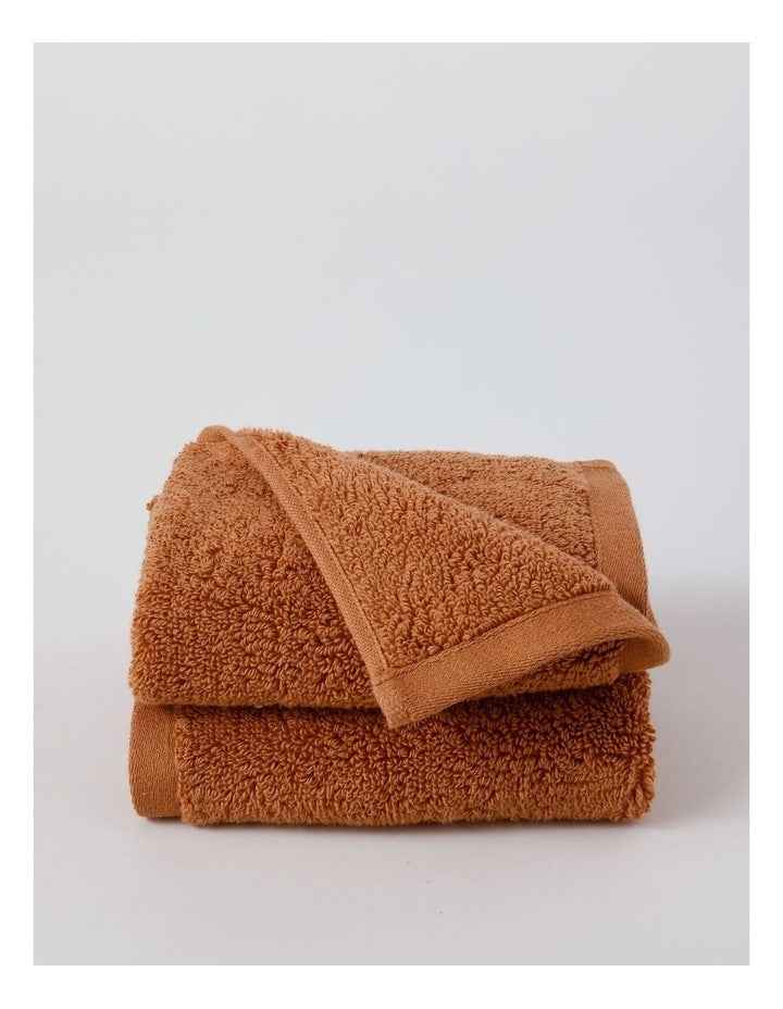 Australian Cotton 2pk Face Washer in Clay