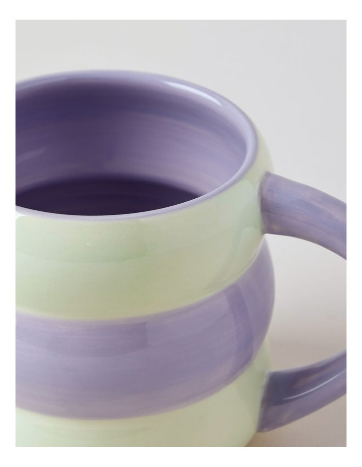 Bubble Mug in Mint & Lilac