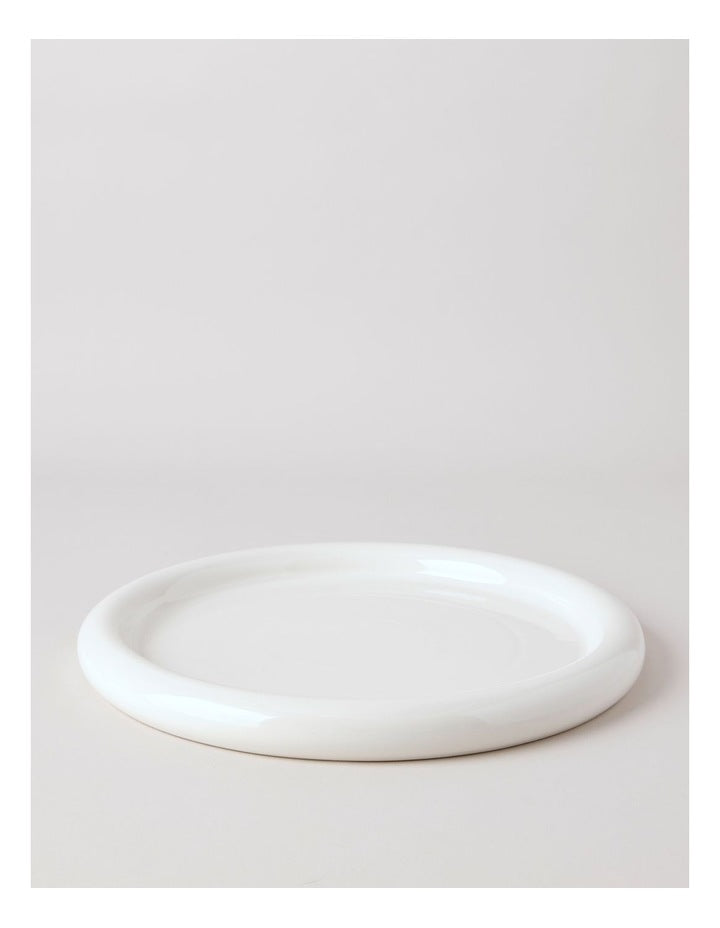 Bubble Serve Platter Large in Dove Grey