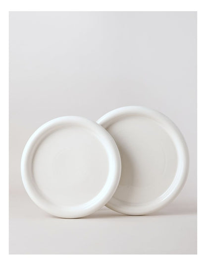 Bubble Serve Platter Large in Dove Grey