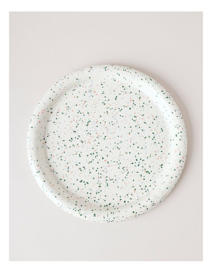 Bubble Serve Platter Large in Multicolour Speckle