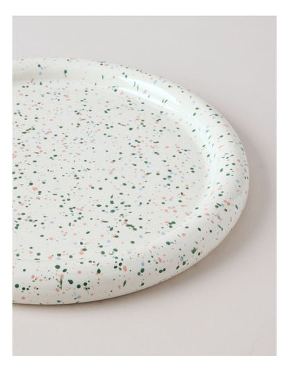 Bubble Serve Platter Large in Multicolour Speckle