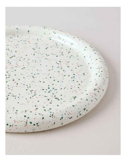 Bubble Serve Platter Large in Multicolour Speckle