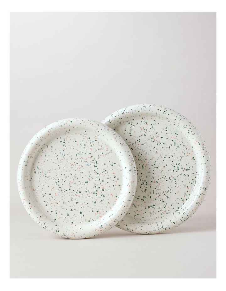 Bubble Serve Platter Large in Multicolour Speckle