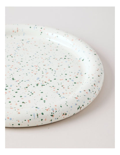 Bubble Serve Platter Medium in Multicolour Speckle