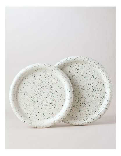 Bubble Serve Platter Medium in Multicolour Speckle