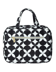 Hanging Cosmetic Bag in Black /White