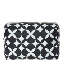 Large Makeup Bag in Black/White