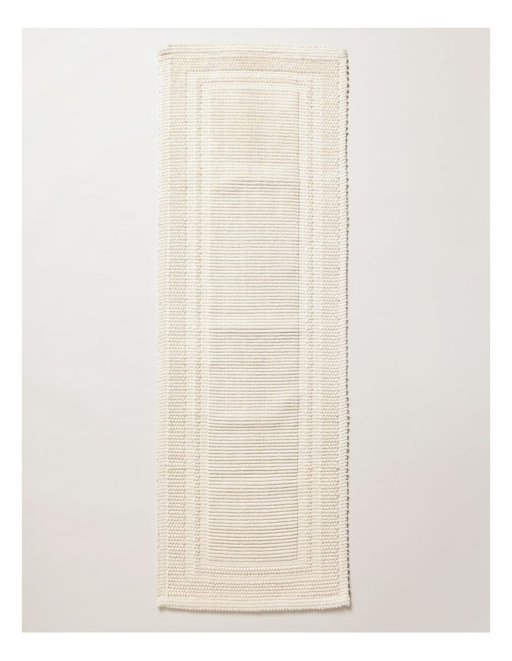 Textured Runner in Cream