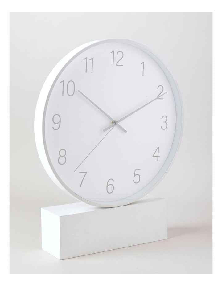 Tatum Clock 40cm in White