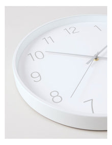 Tatum Clock 40cm in White