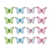 16 Piece Fabric Butterflies