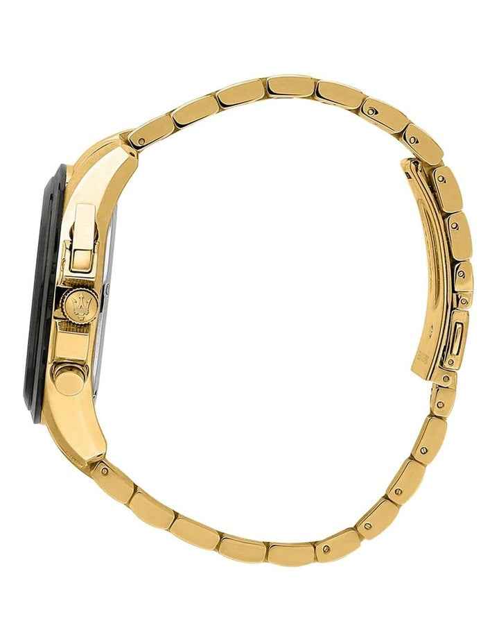 Traguardo 45mm Chronograph Watch in Black/Yellow/Gold