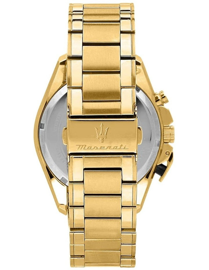 Traguardo 45mm Chronograph Watch in Black/Yellow/Gold