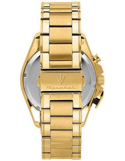 Traguardo 45mm Chronograph Watch in Black/Yellow/Gold