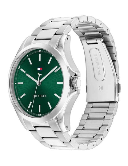 Bruce Stainless Steel Dial Watch in Green