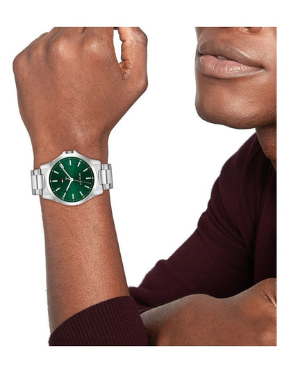 Bruce Stainless Steel Dial Watch in Green