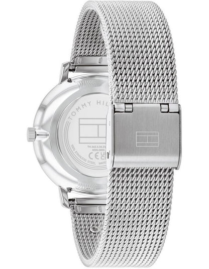 Tea Stainless Steel & Ionic Plated Carnation Gold Steel Watch in Blue