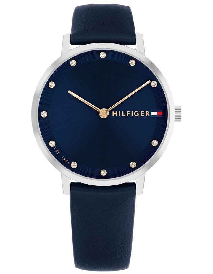Pippa Leather Dial Watch in Navy